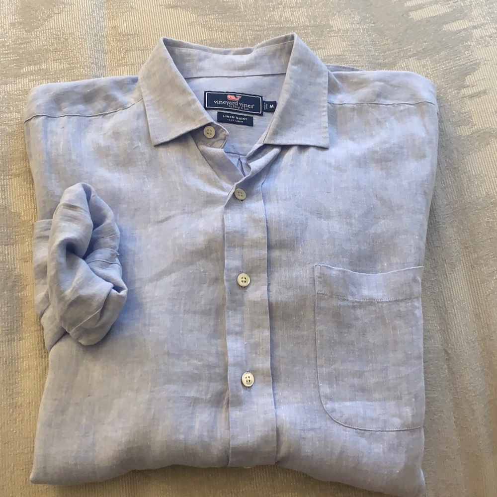 Vineyard Vines - Medium - Wintucket Linen Shirt